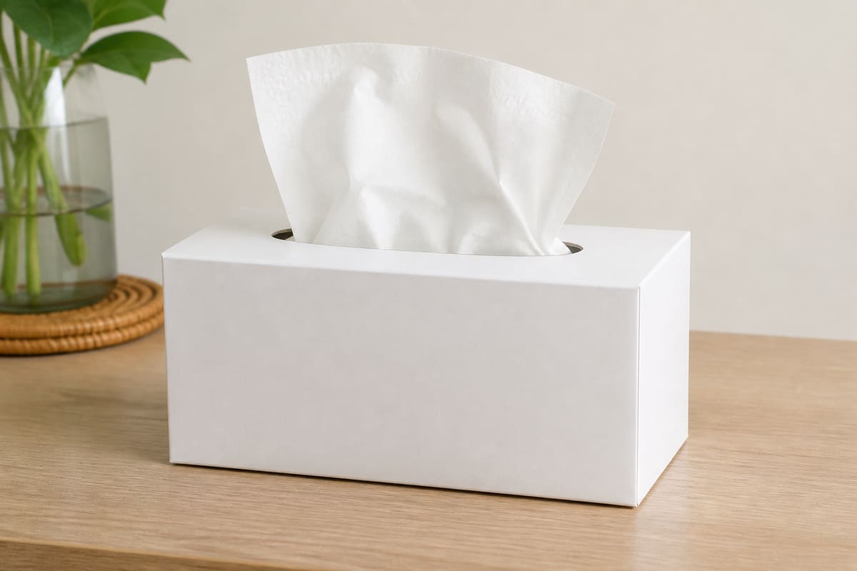Facial tissue box